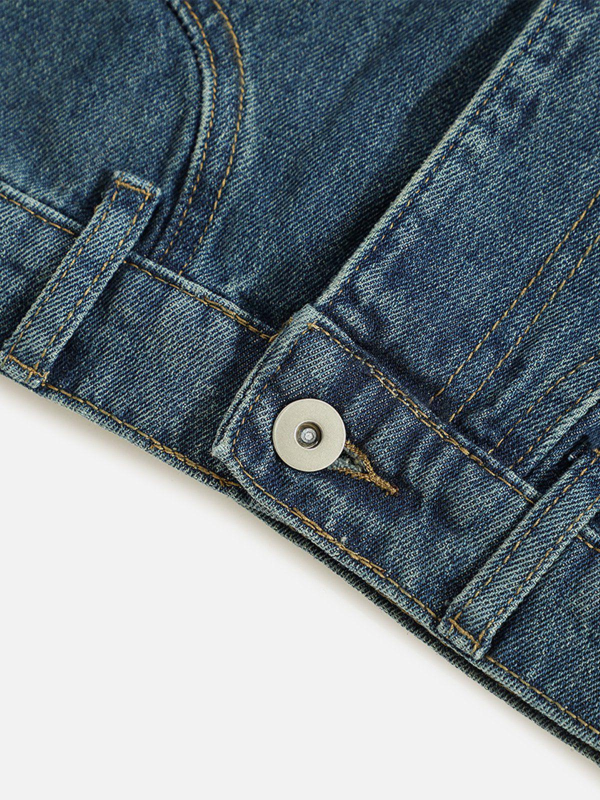 Reverse Patchwork Jeans