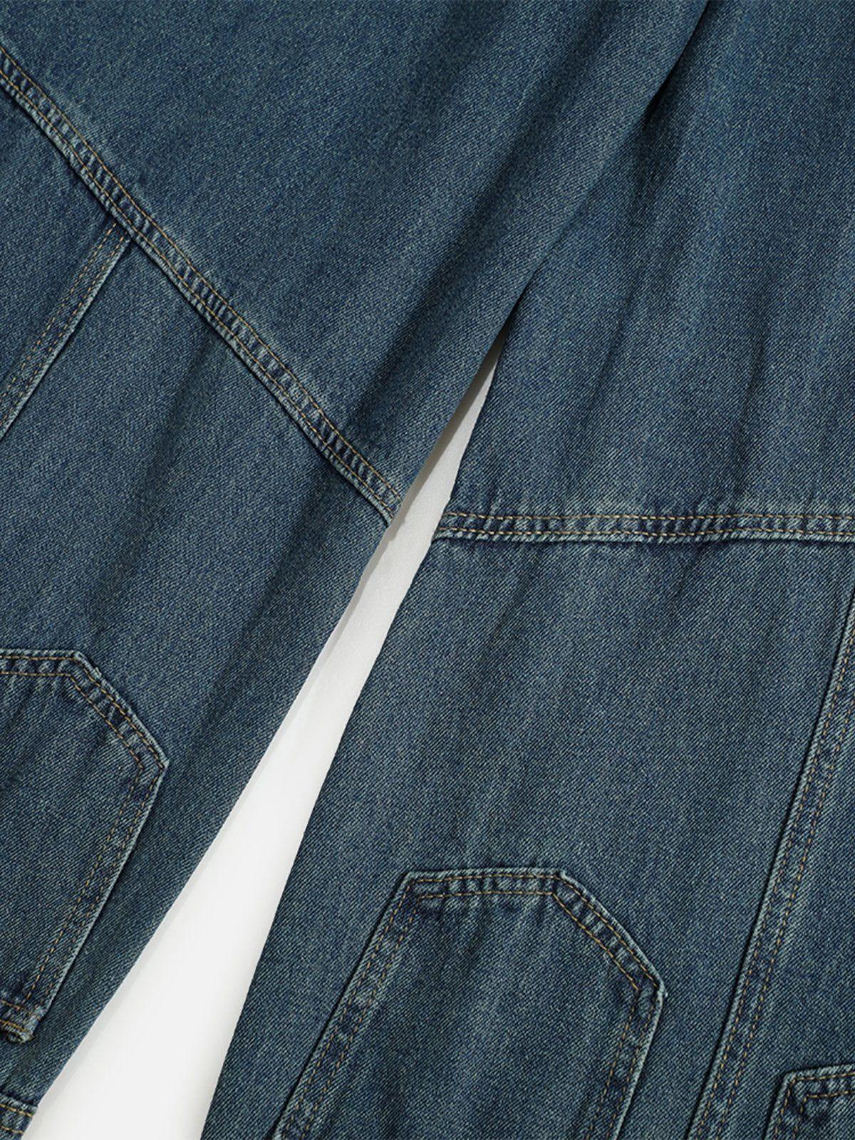 Reverse Patchwork Jeans