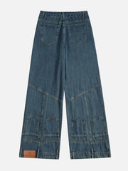Reverse Patchwork Jeans