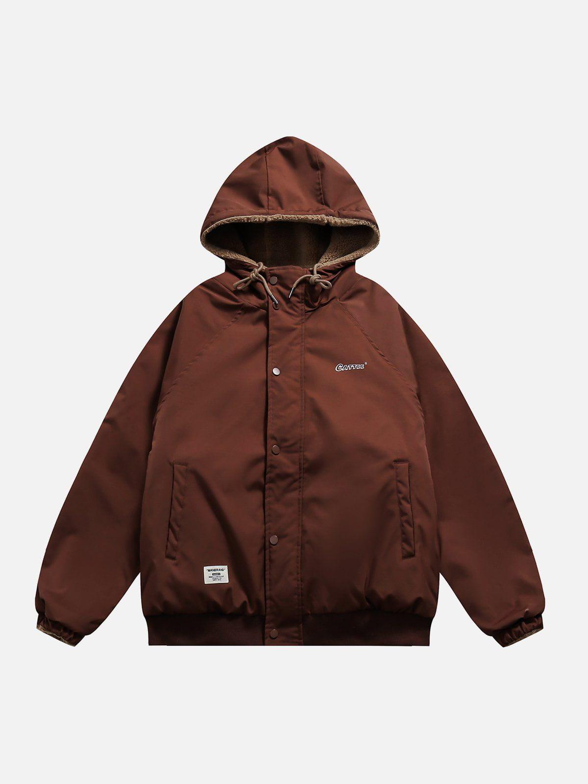 Reversible Sherpa hoodie