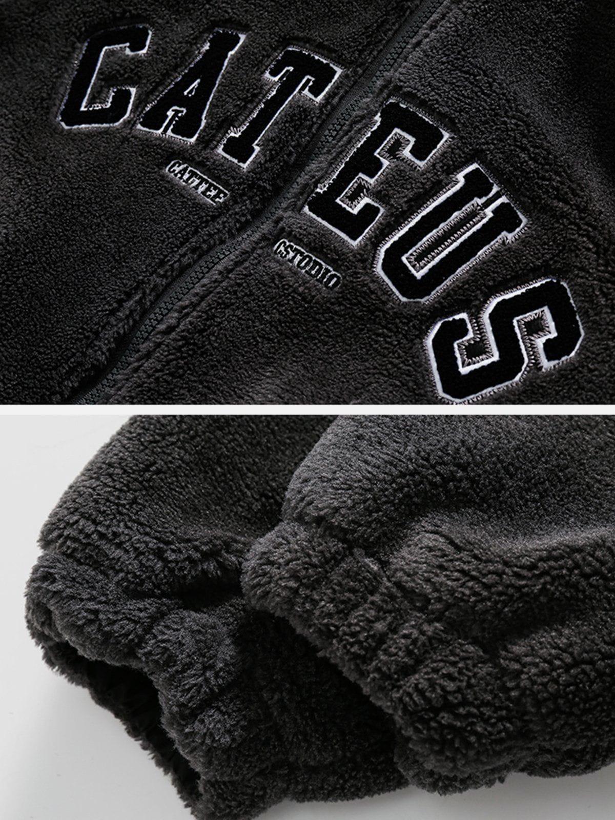 Reversible Sherpa hoodie