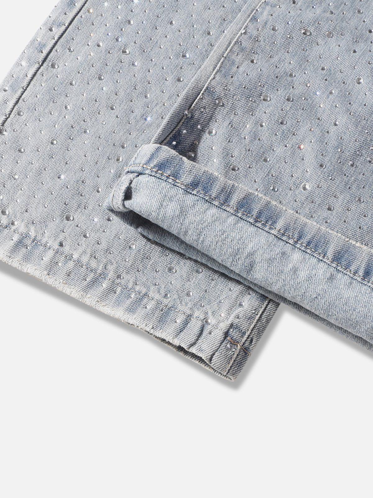 Rhinestone Application Jeans