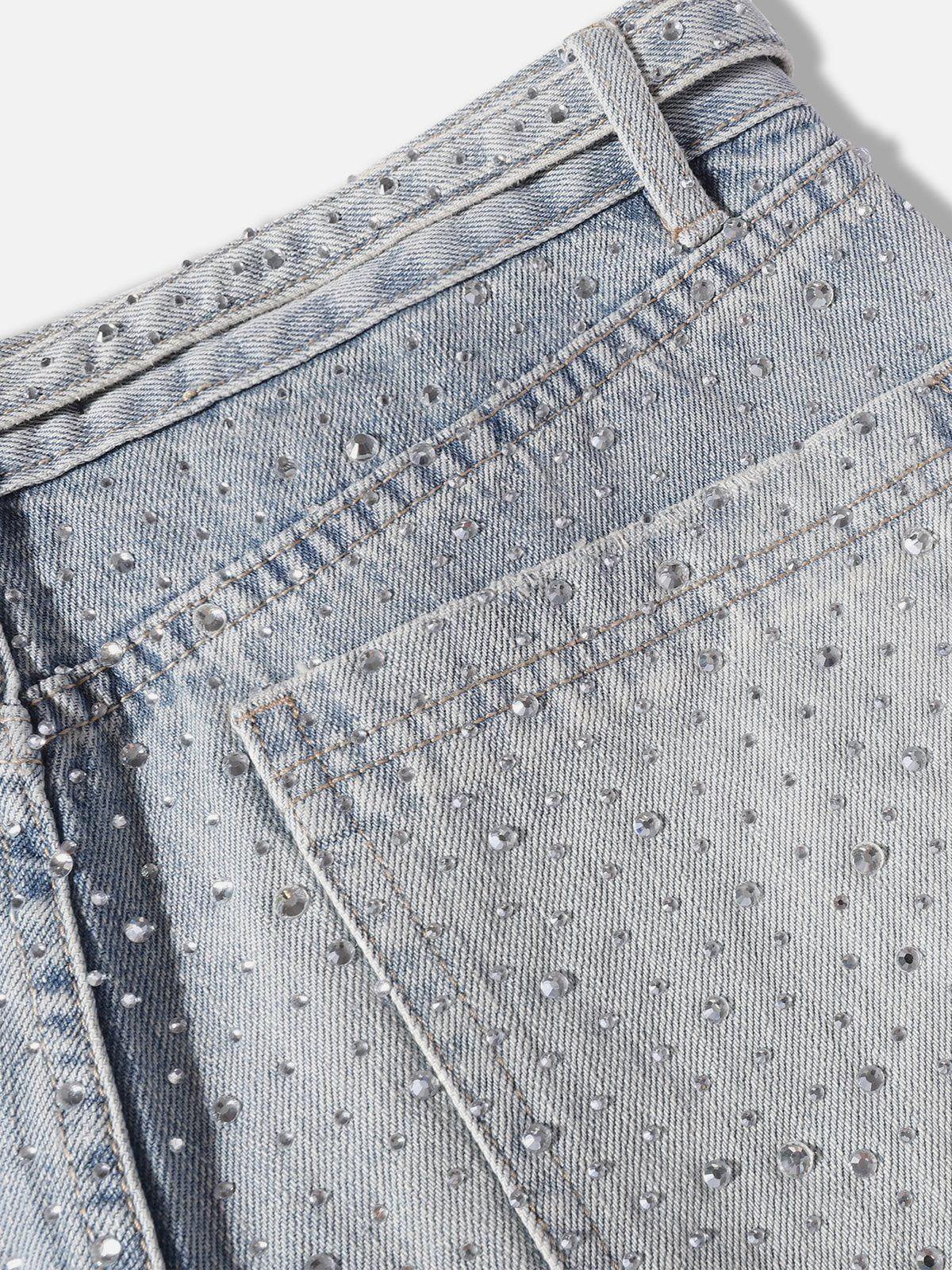 Rhinestone Application Jeans