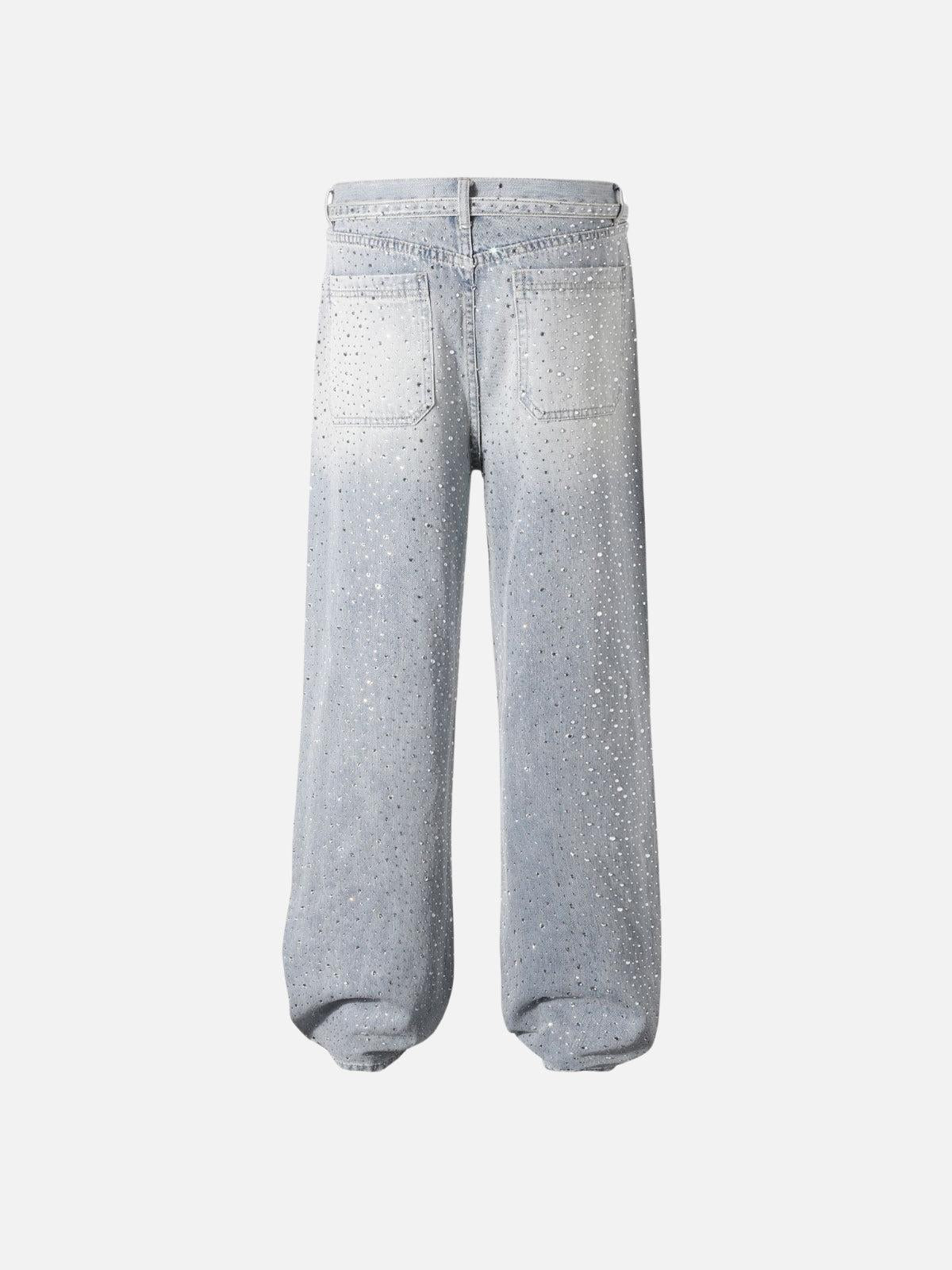 Rhinestone Application Jeans