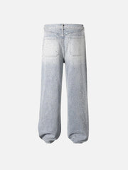 Rhinestone Application Jeans