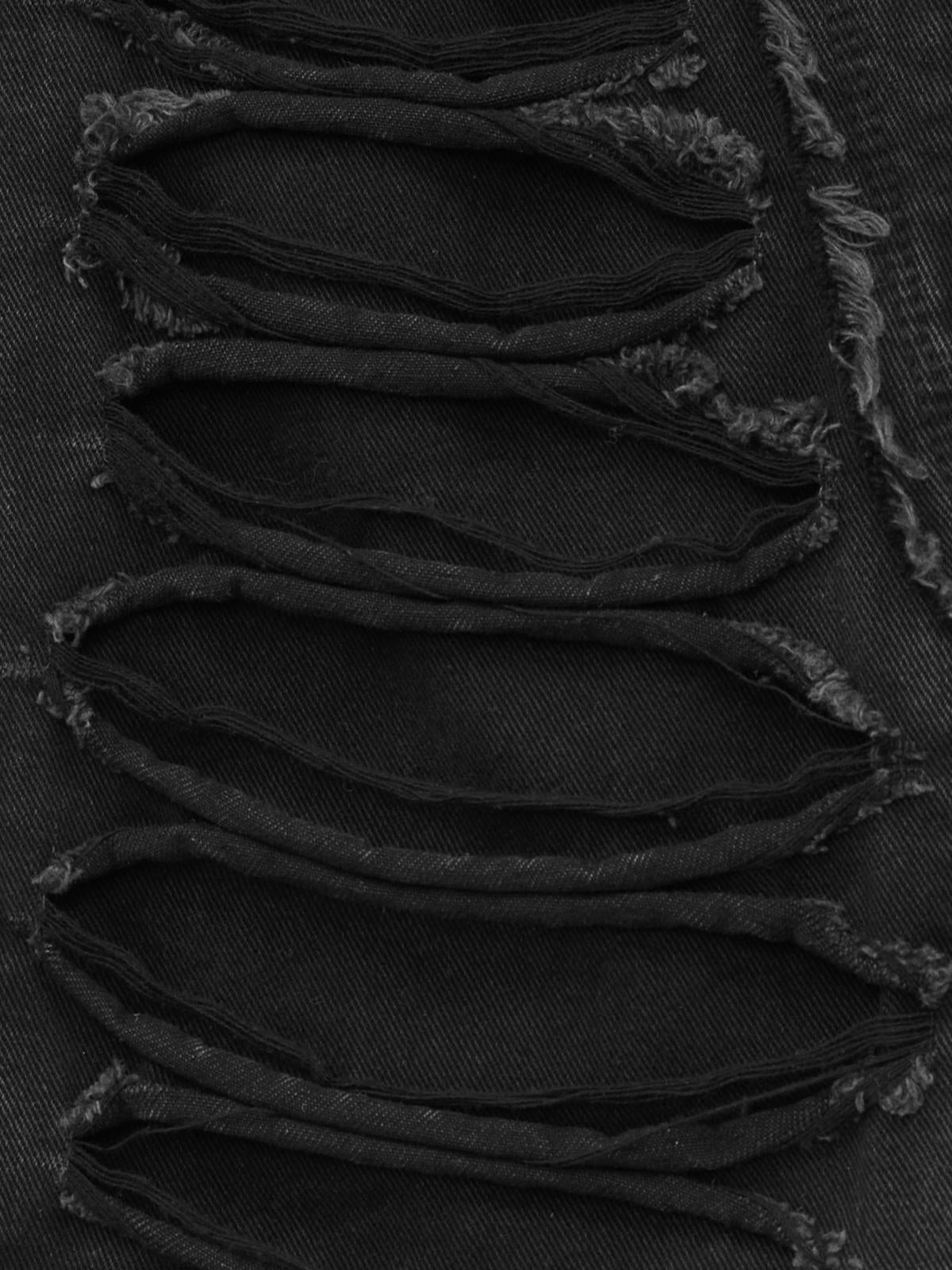 Ripped Double Straight Jeans