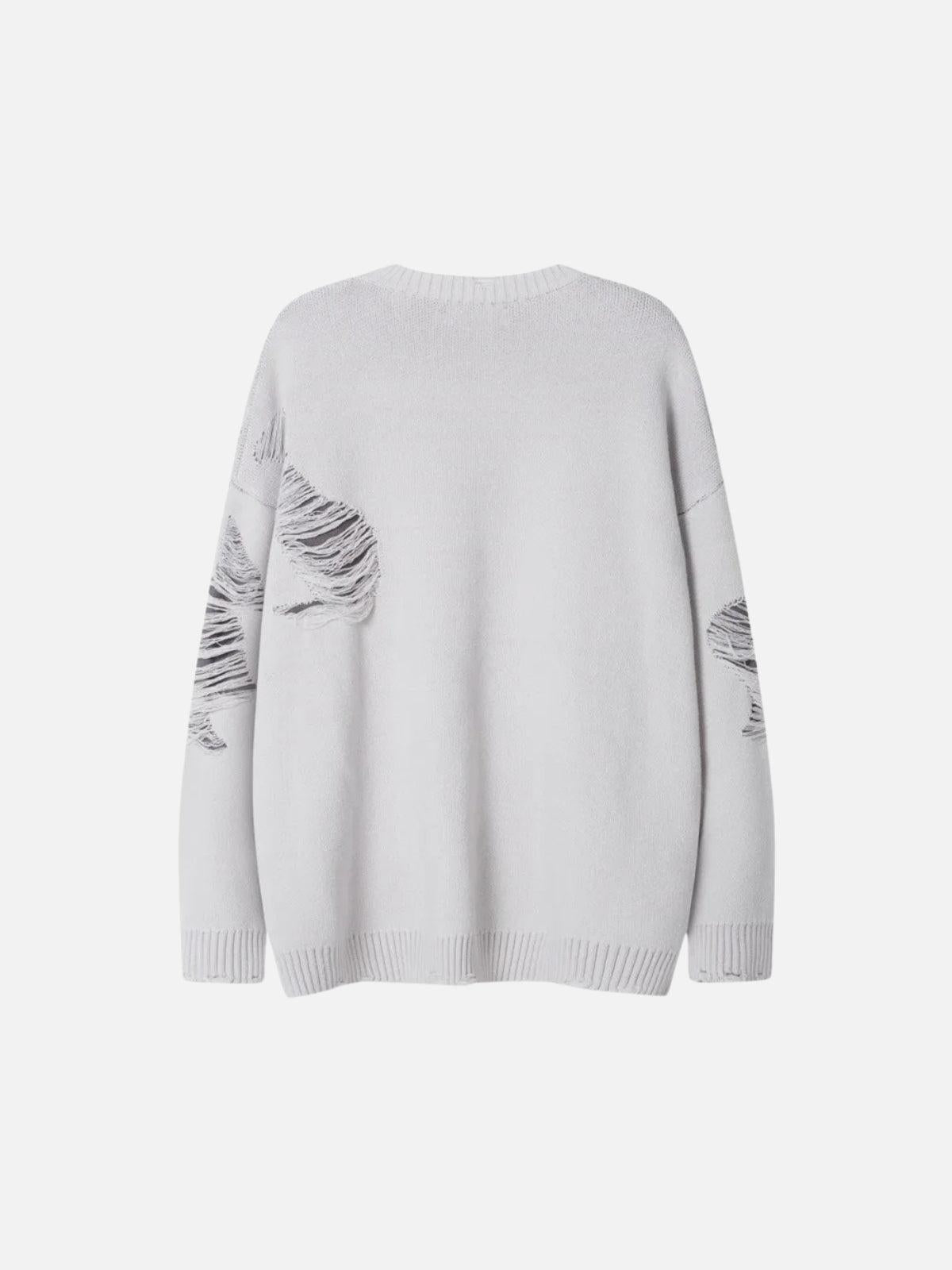 Ripped Knit Sweater
