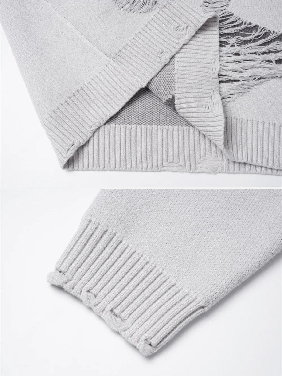 Ripped Knit Sweater