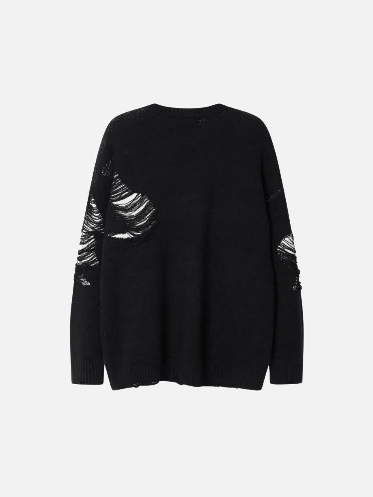Ripped Knit Sweater