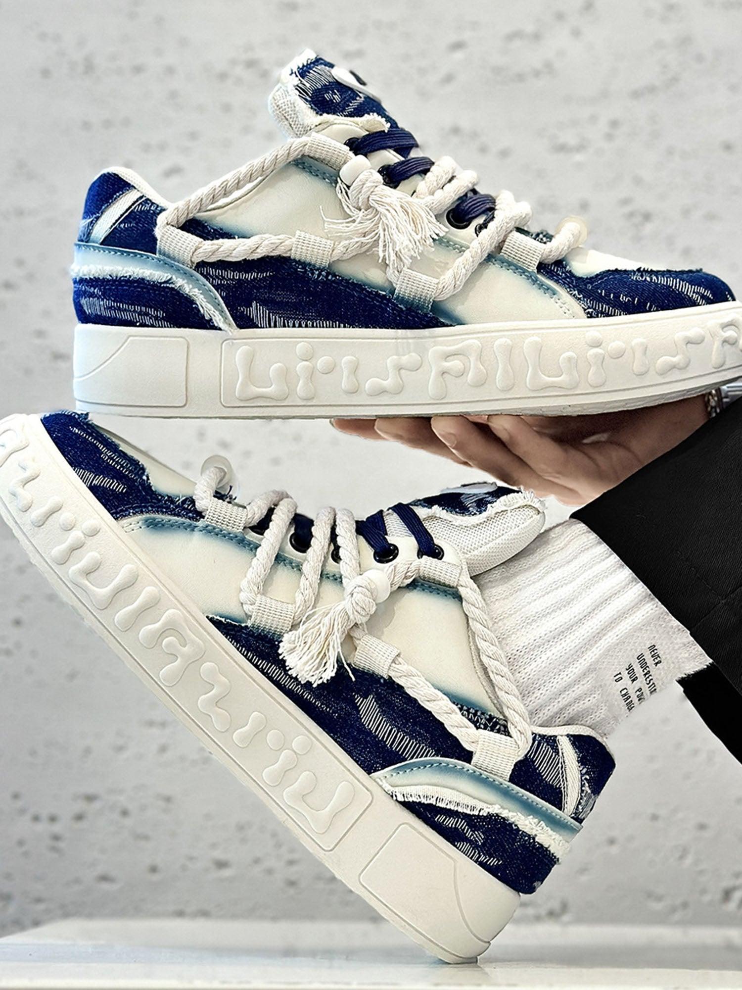 Rope Knot Design Fashion Sneakers