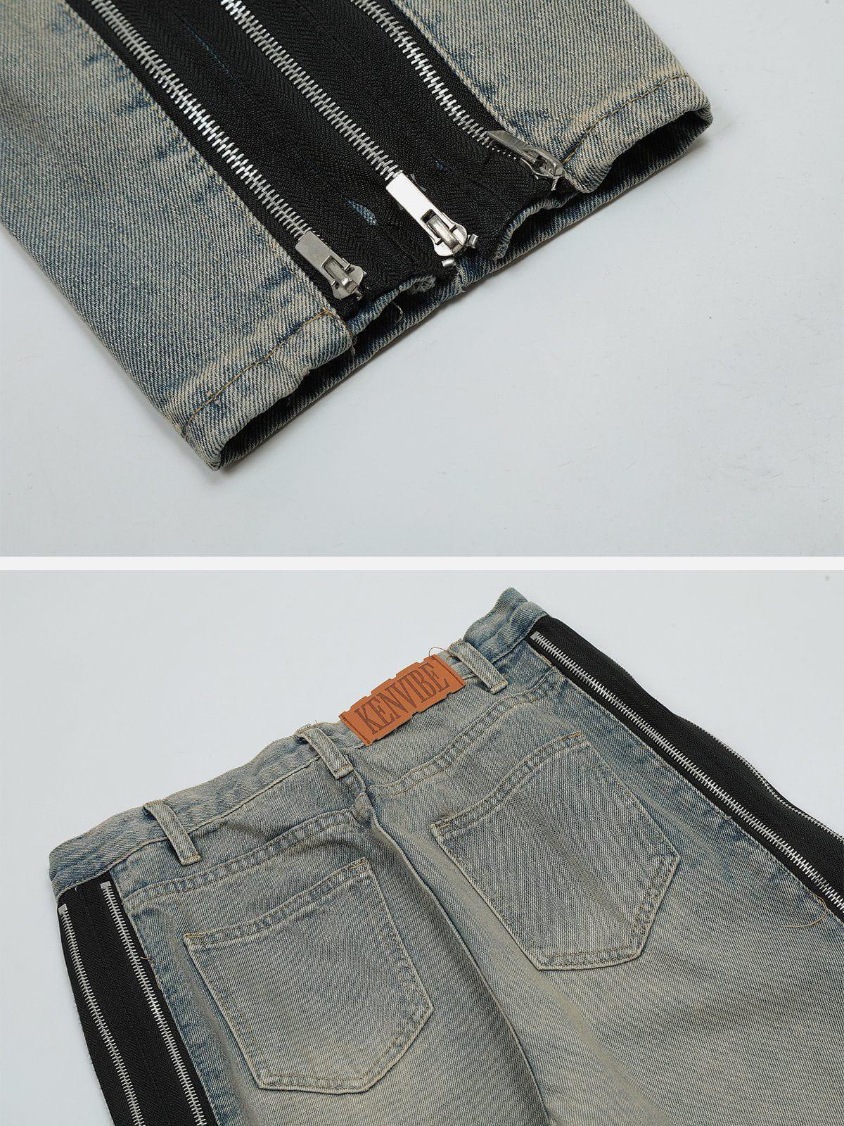 Side ZIP UP Jeans