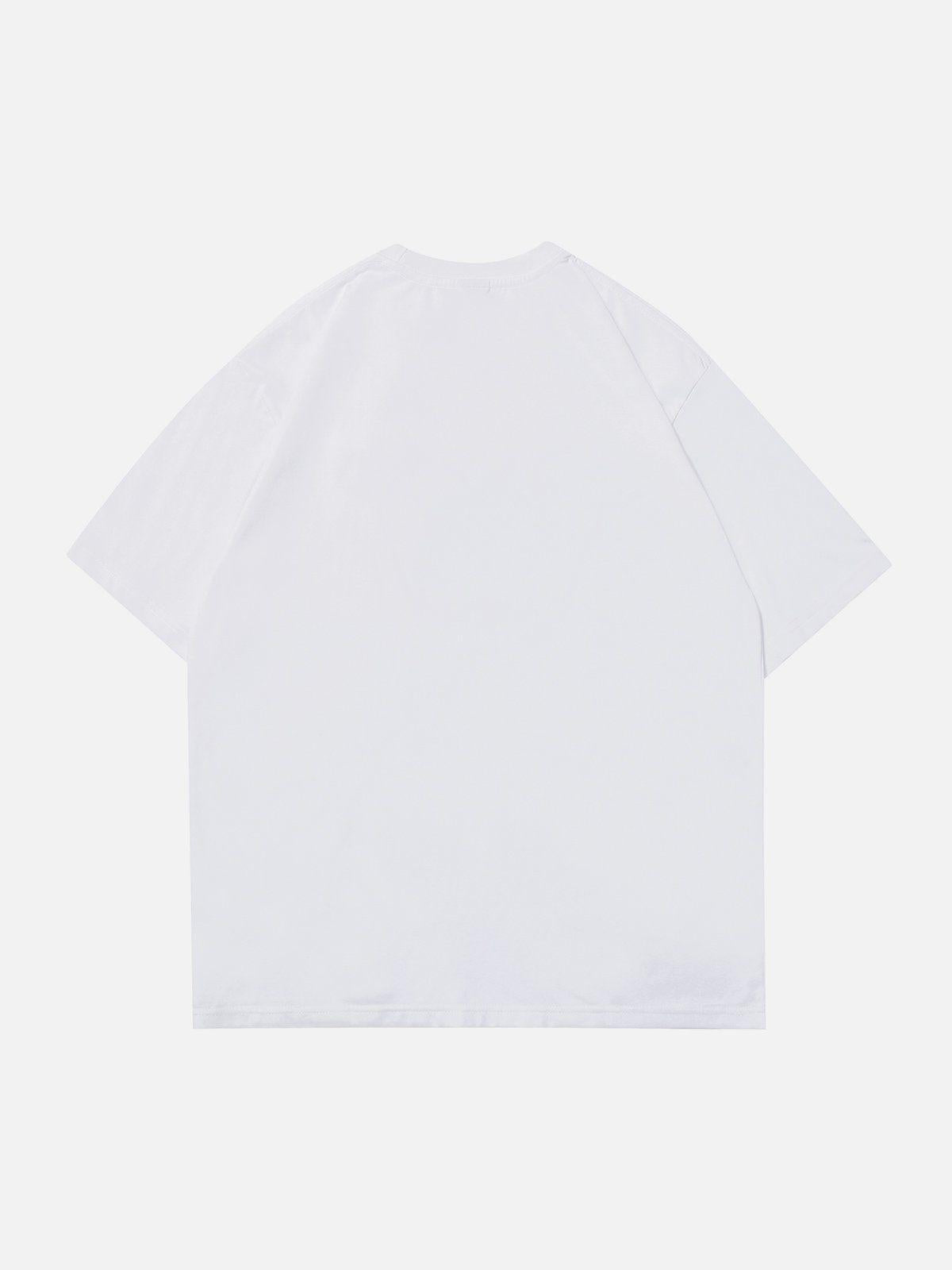 Simple Foam Letter Print Tee