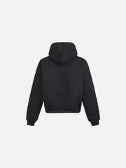 Simple Solid Color Zipper Hoodie