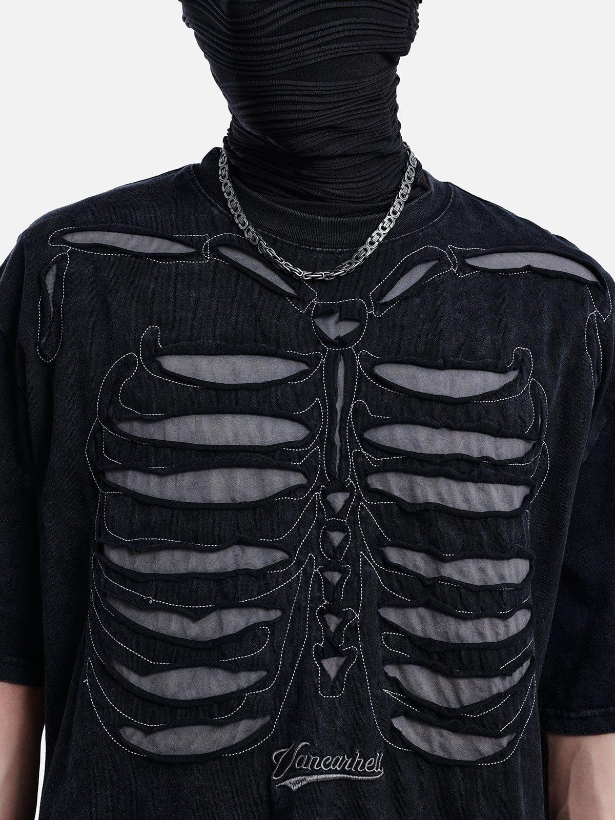 Skull Distressed Wash Tee