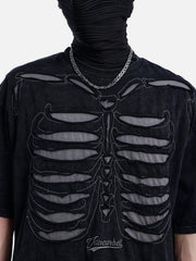 Skull Distressed Wash Tee