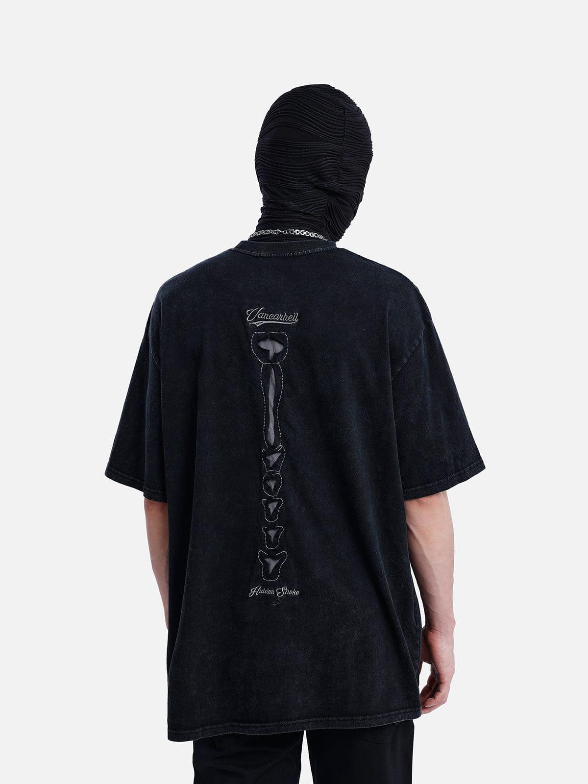 Skull Distressed Wash Tee