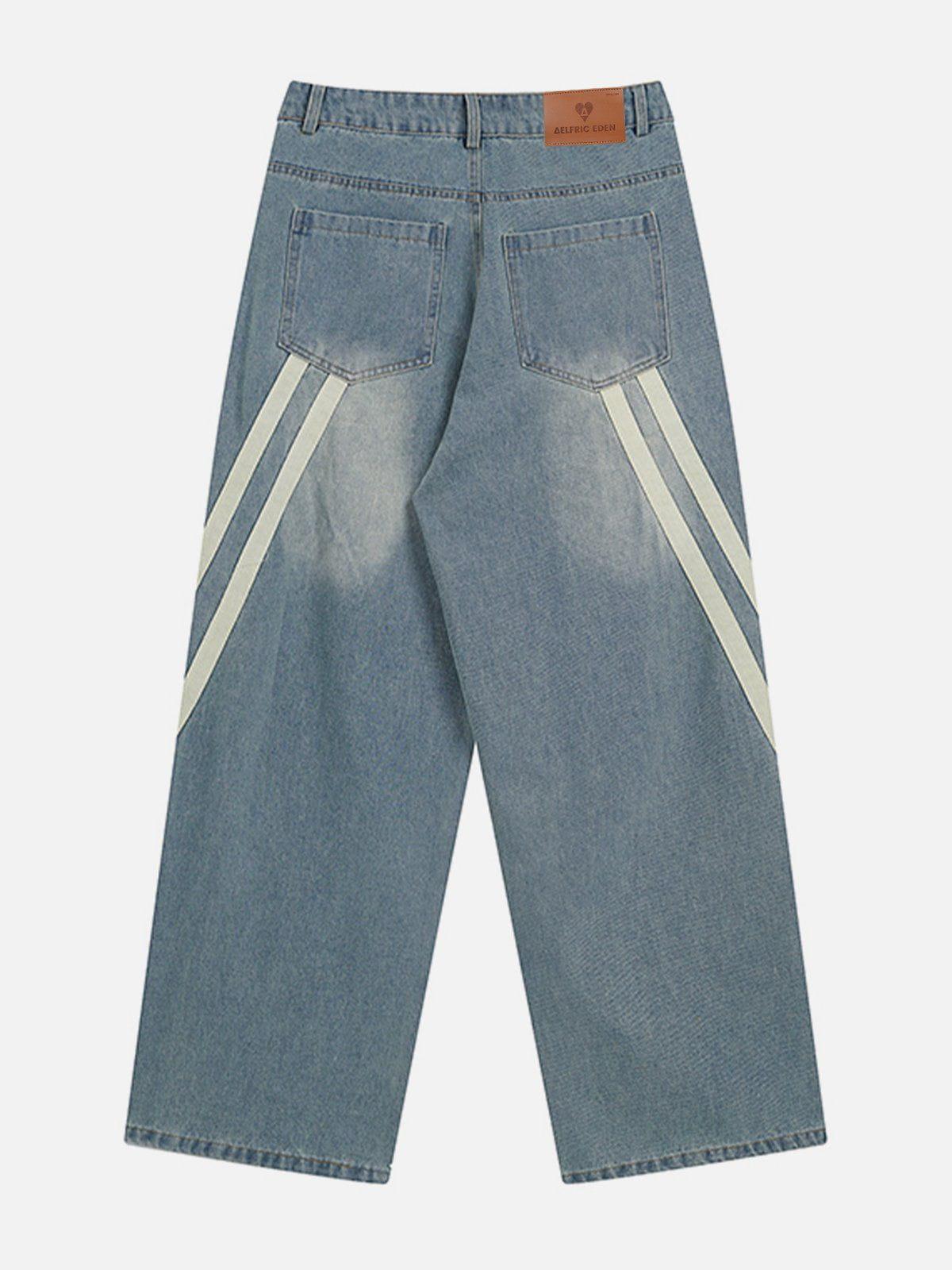 Slant Stripe Jeans