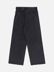 Slub Cotton Patchwork Frayed Jeans
