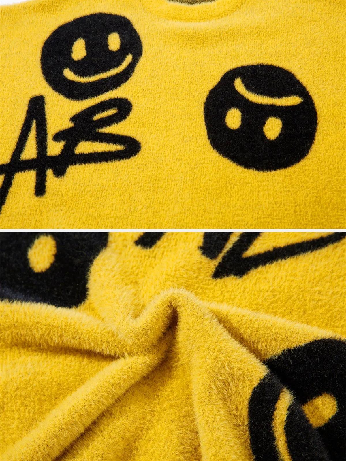 Smiley Jacquard Sweater