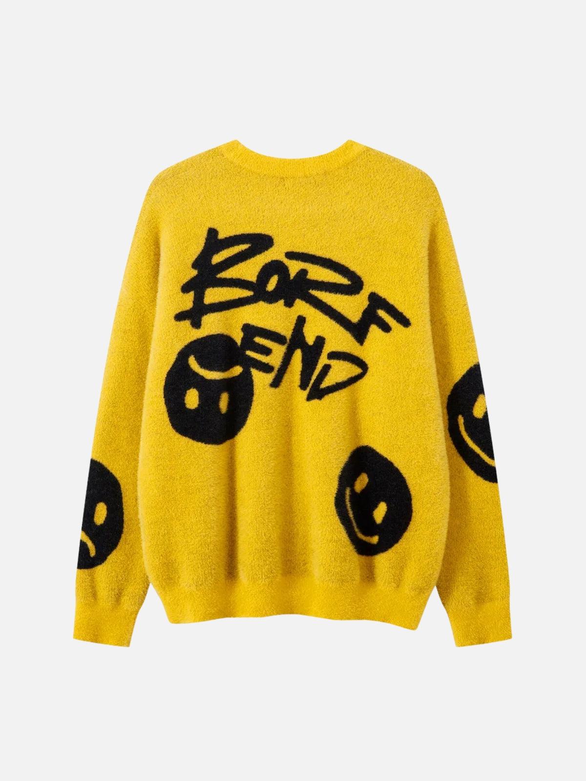 Smiley Jacquard Sweater