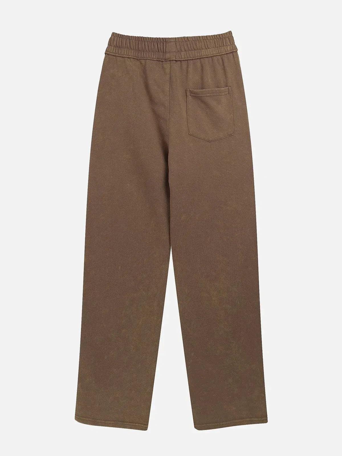 Solid Color Drawstring Pants