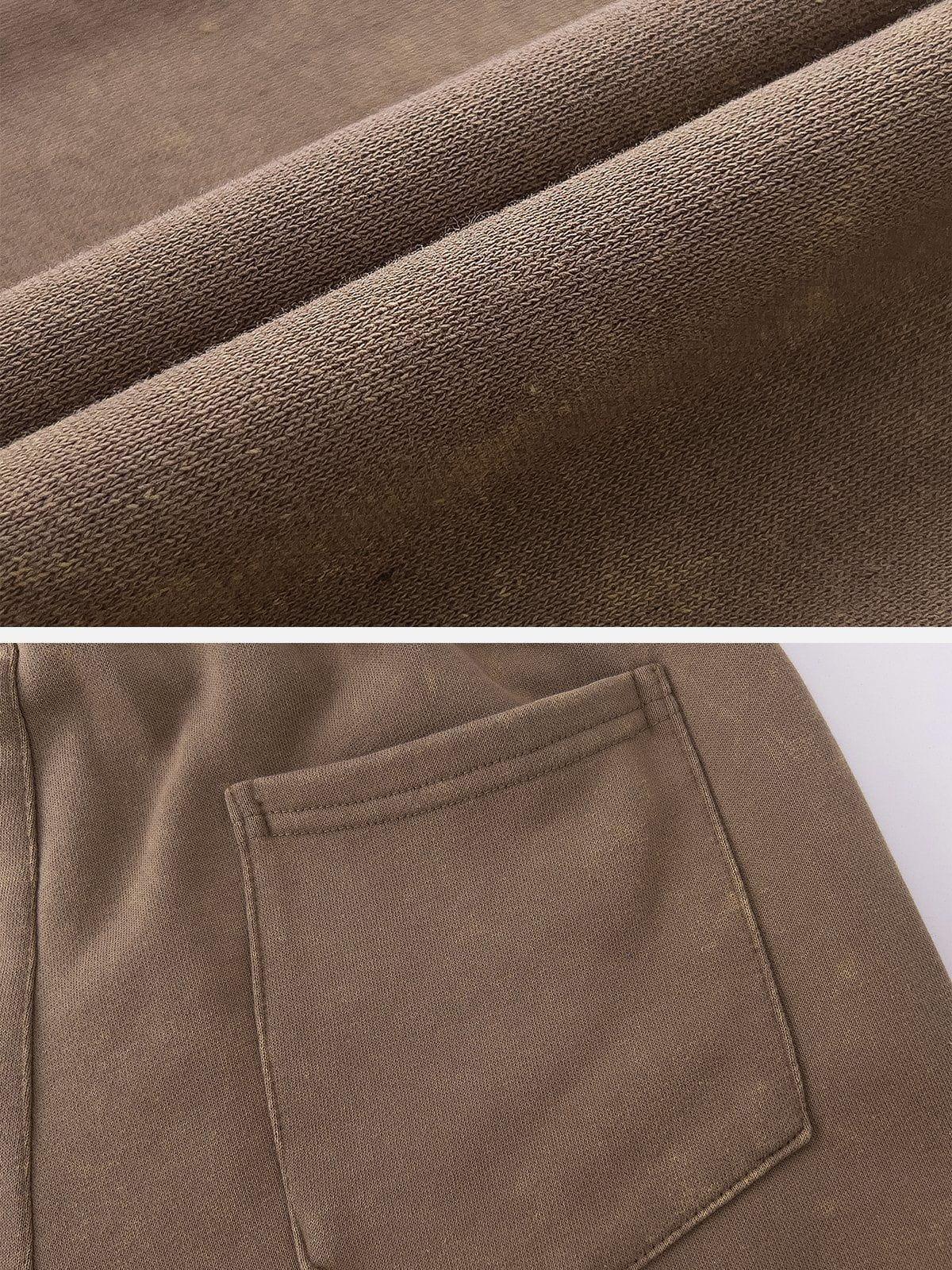 Solid Color Drawstring Pants