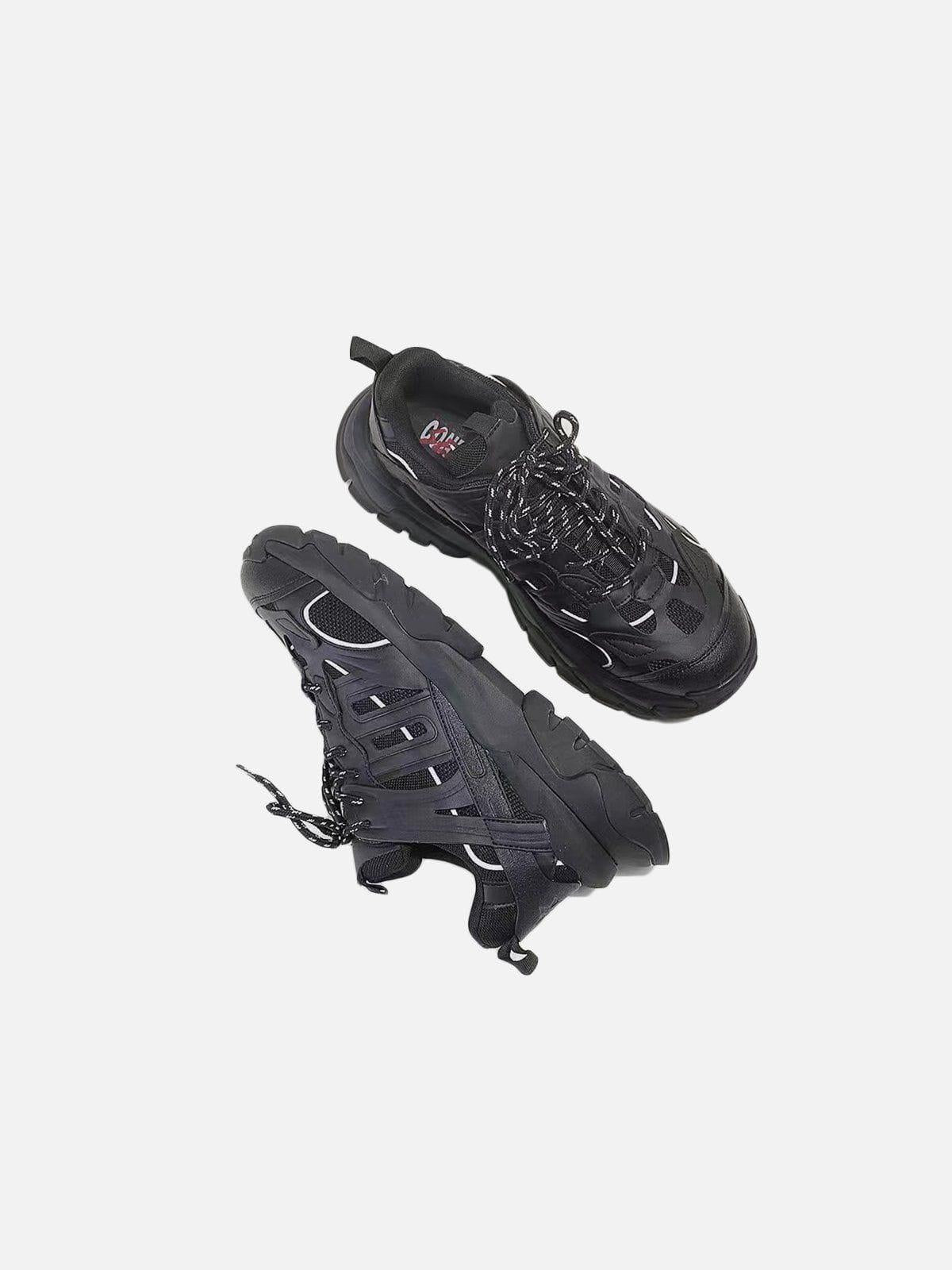 Solid Color Mesh Sneakers
