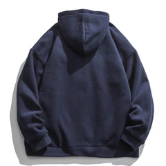 Solid Color Multi-Pocket Hooded Winter Coat