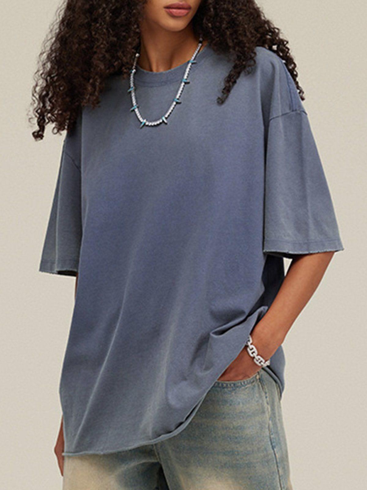 Solid Color Pullover Tee