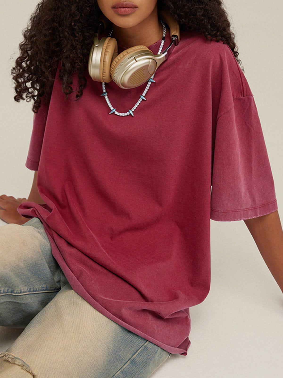 Solid Color Pullover Tee