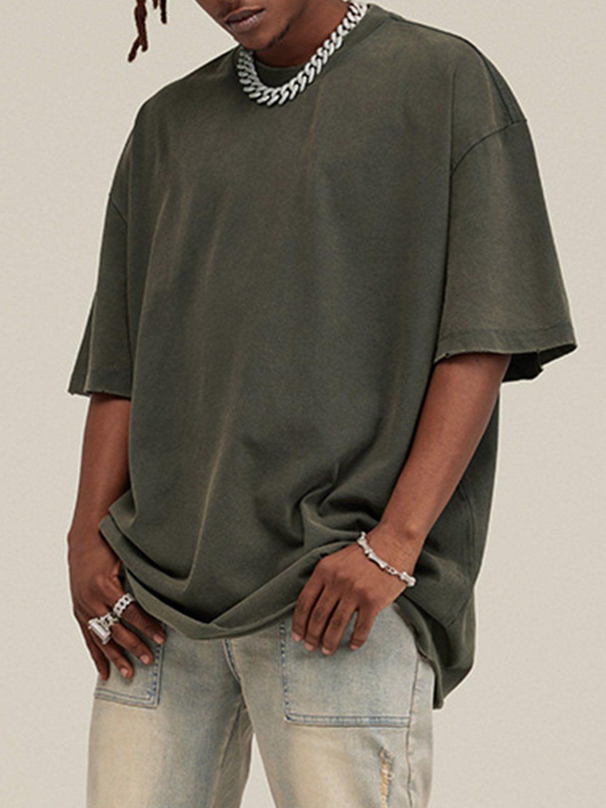Solid Color Pullover Tee