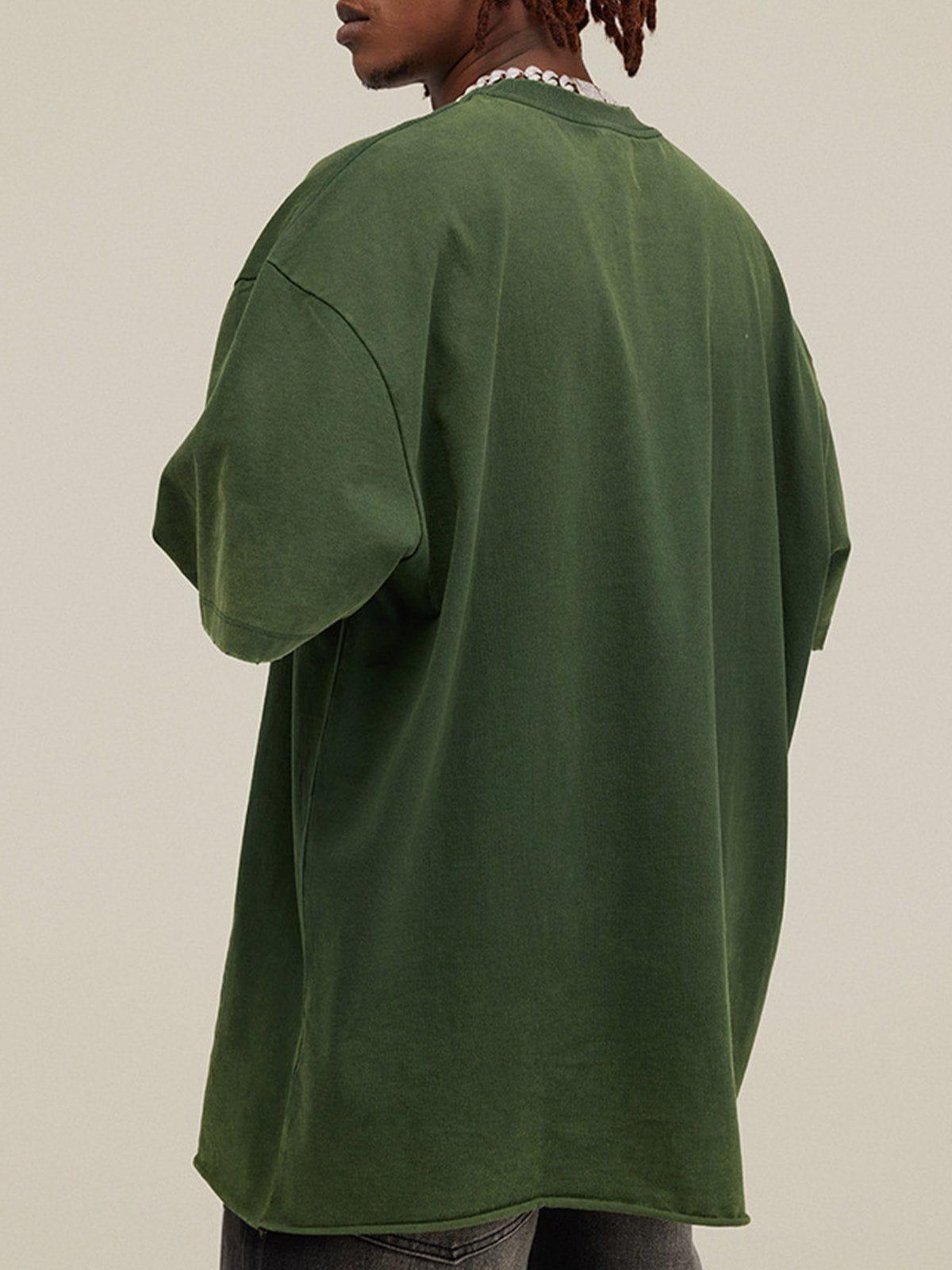 Solid Color Pullover Tee