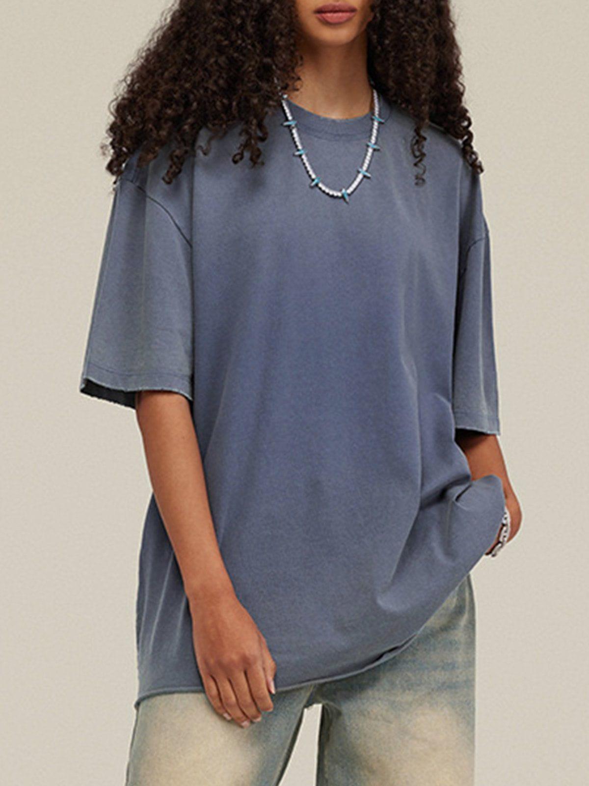 Solid Color Pullover Tee