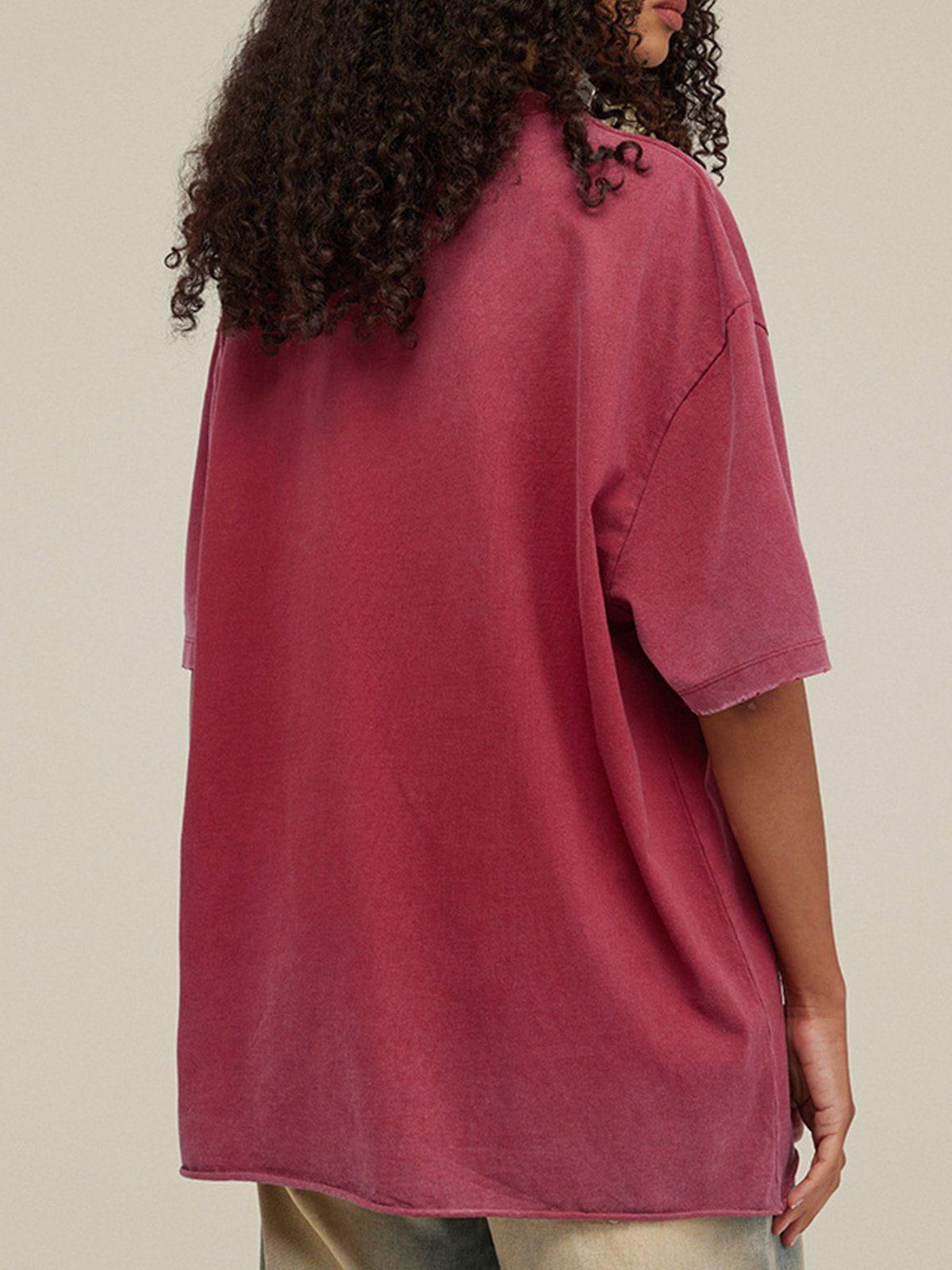 Solid Color Pullover Tee