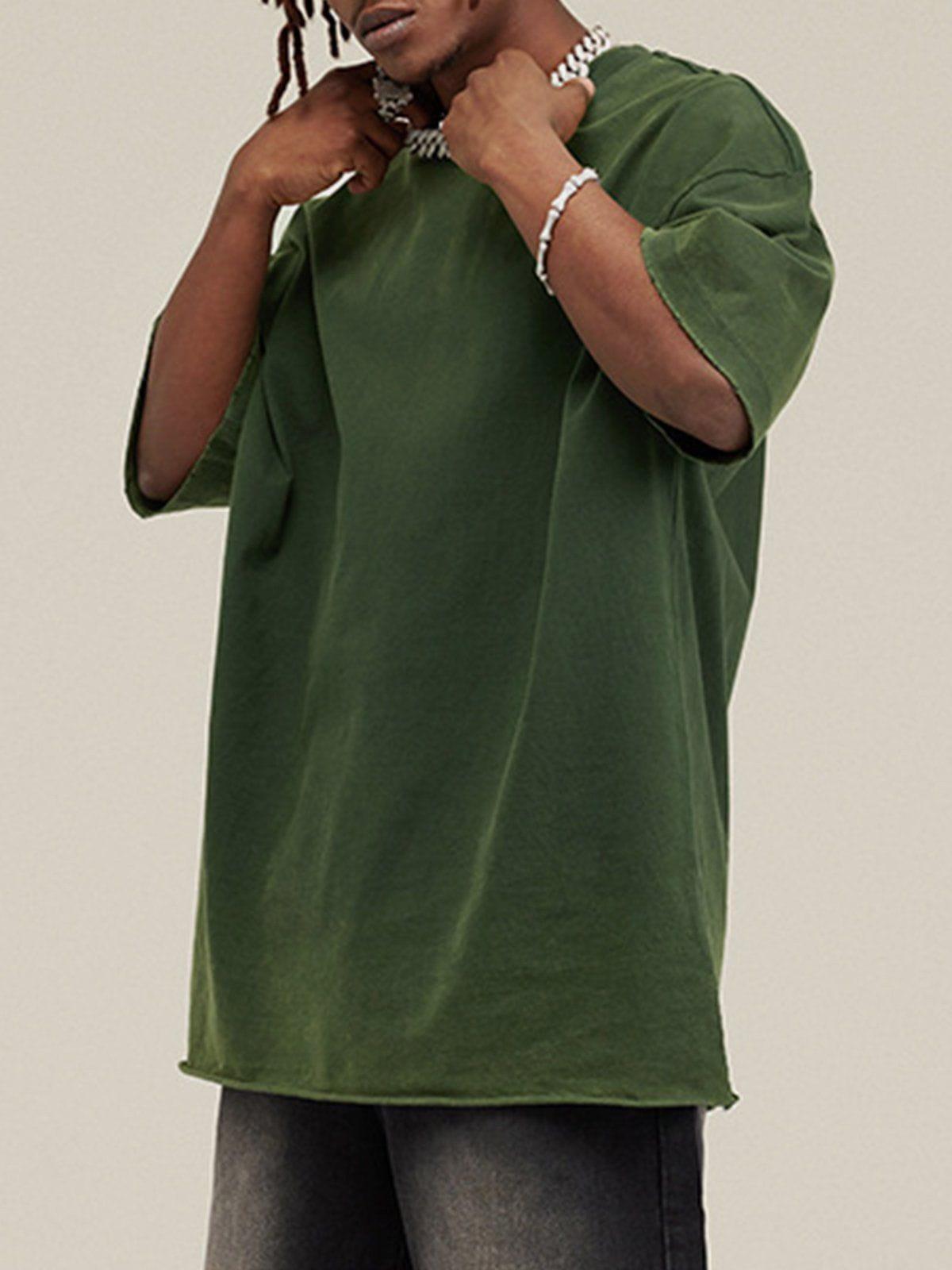 Solid Color Pullover Tee