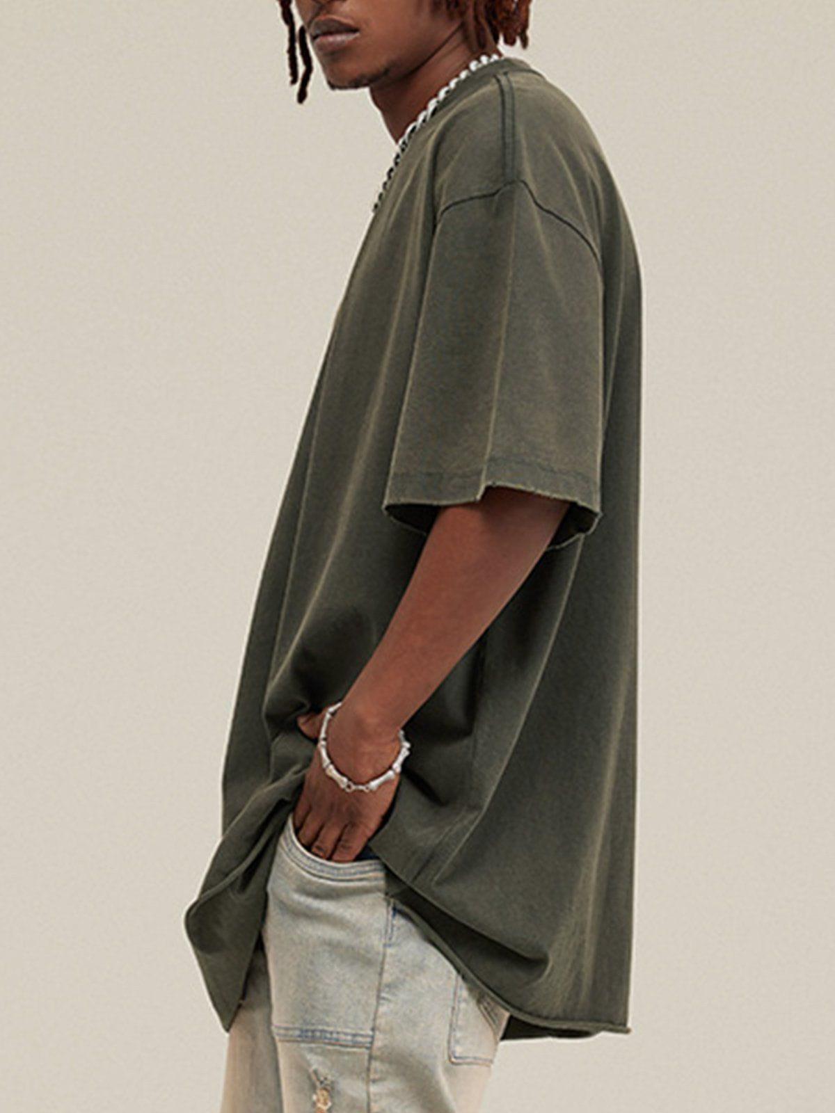 Solid Color Pullover Tee