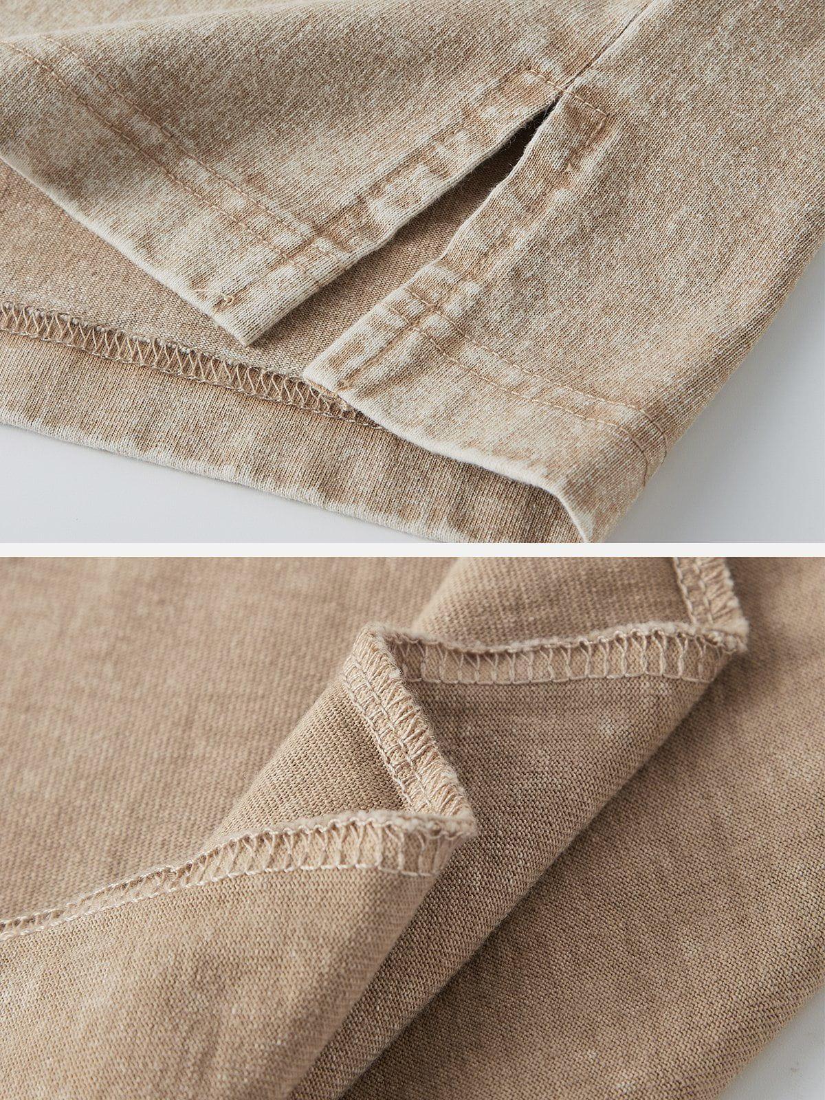 Solid Washed Essential Cotton Tee