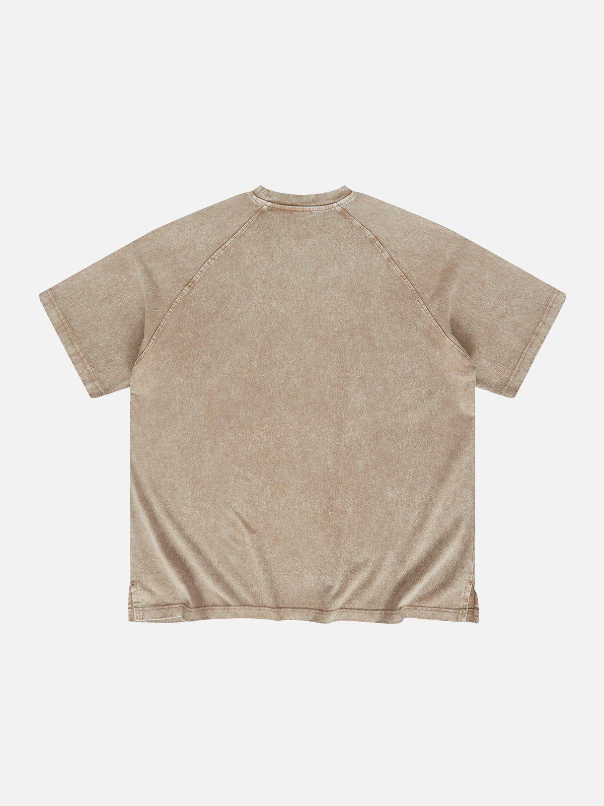Solid Washed Essential Cotton Tee