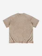 Solid Washed Essential Cotton Tee