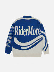 "SPEED" Print Cardigan