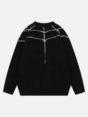 Spider&Heart Knit Crew Neck Sweater
