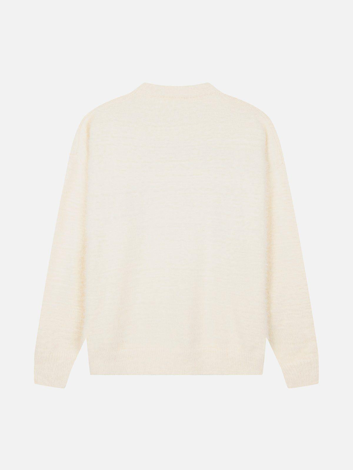 Spider Knit Mohair Sweater