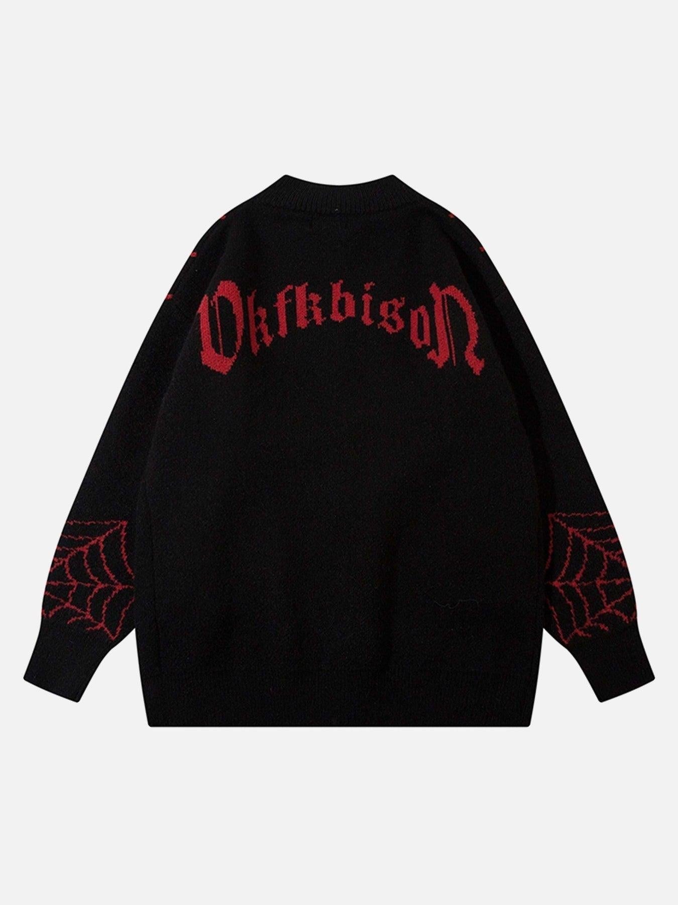 Spider Loose Sweater Coat