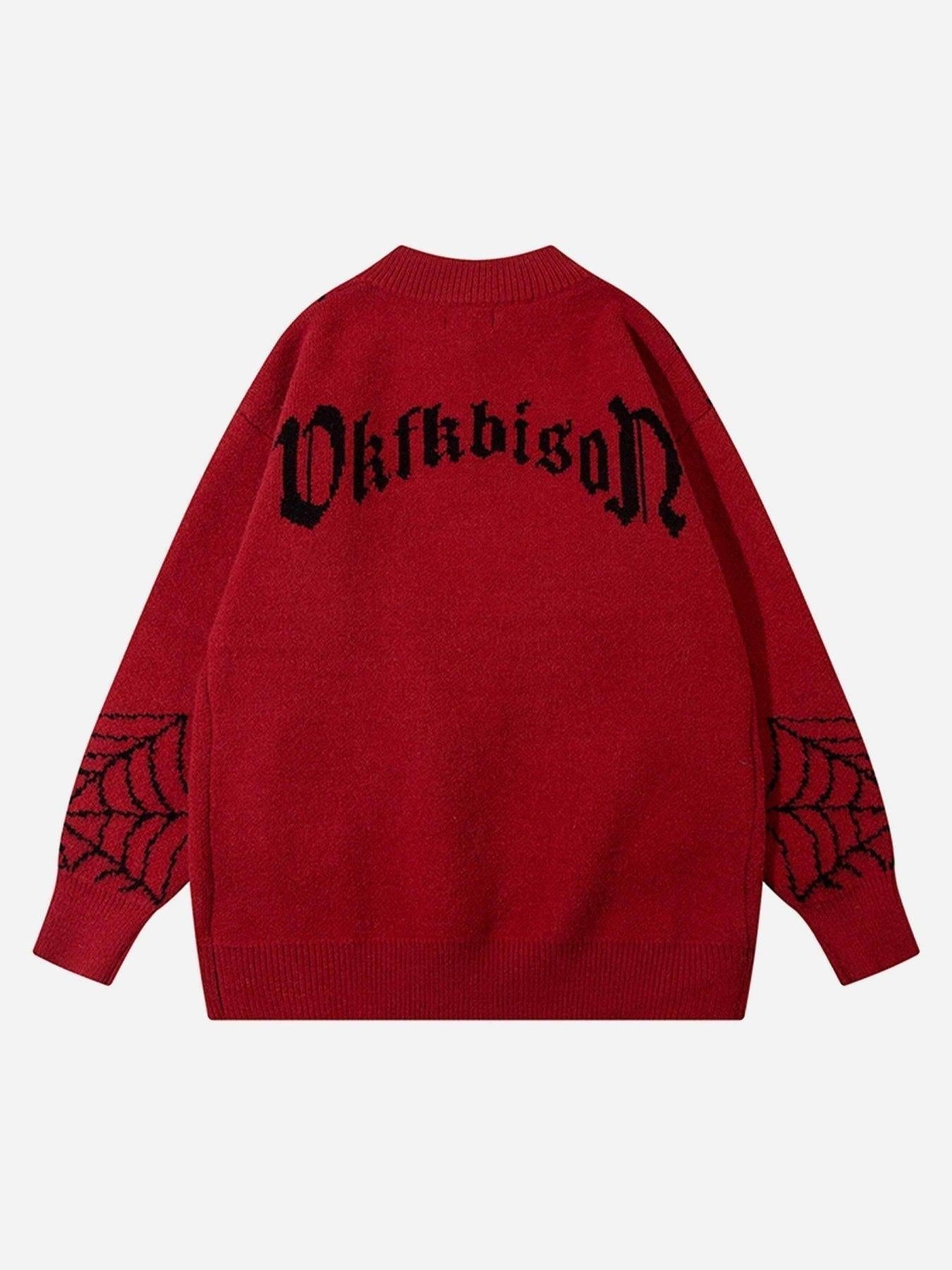 Spider Loose Sweater Coat