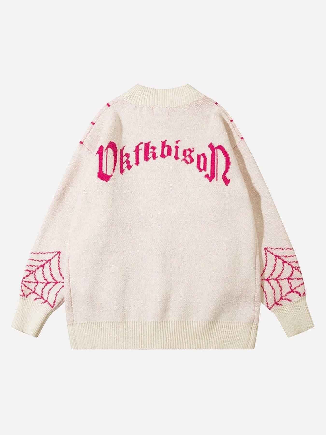 Spider Loose Sweater Coat