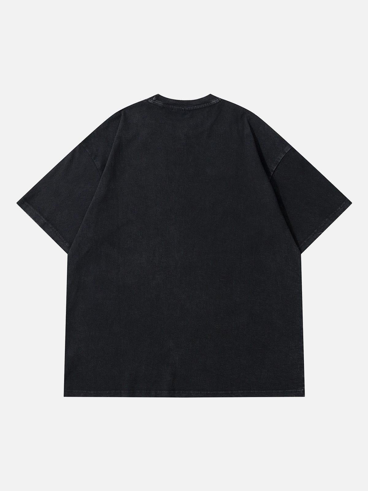 Spider Print Washed Tee