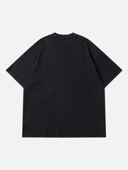 Spider Print Washed Tee