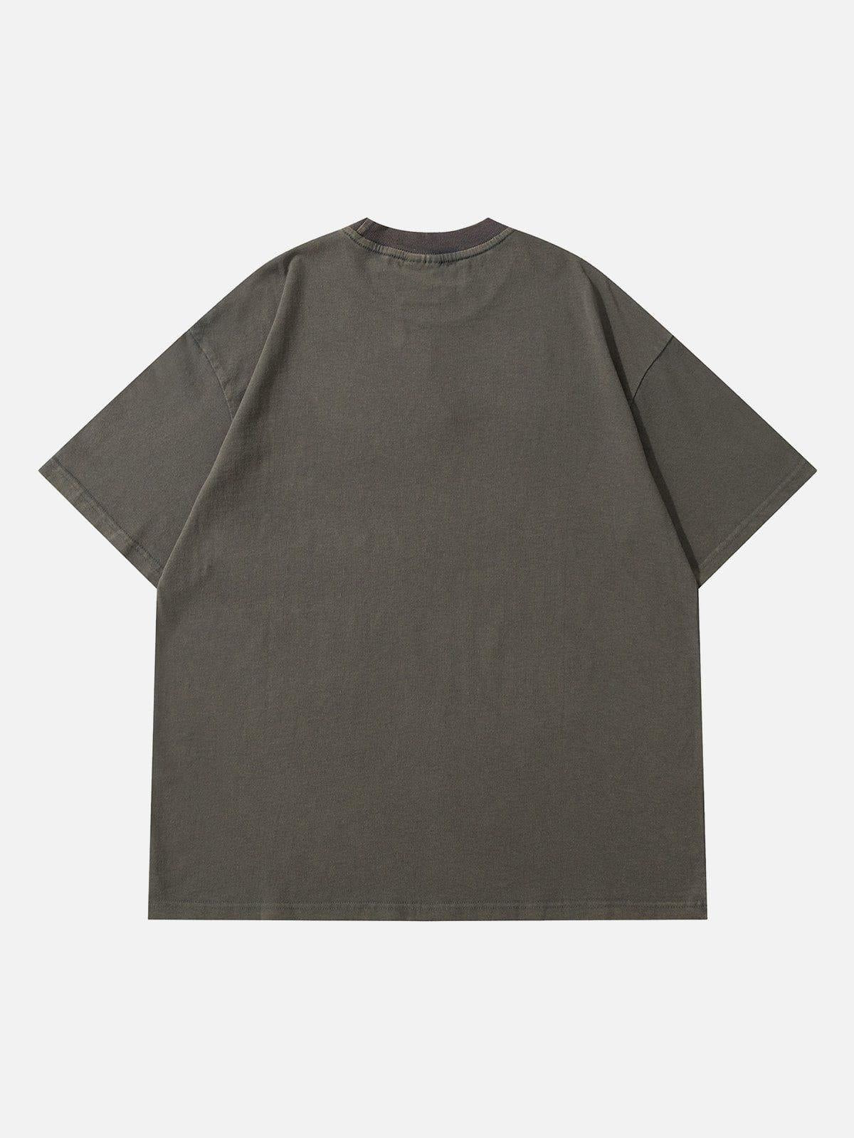 Spider Print Washed Tee