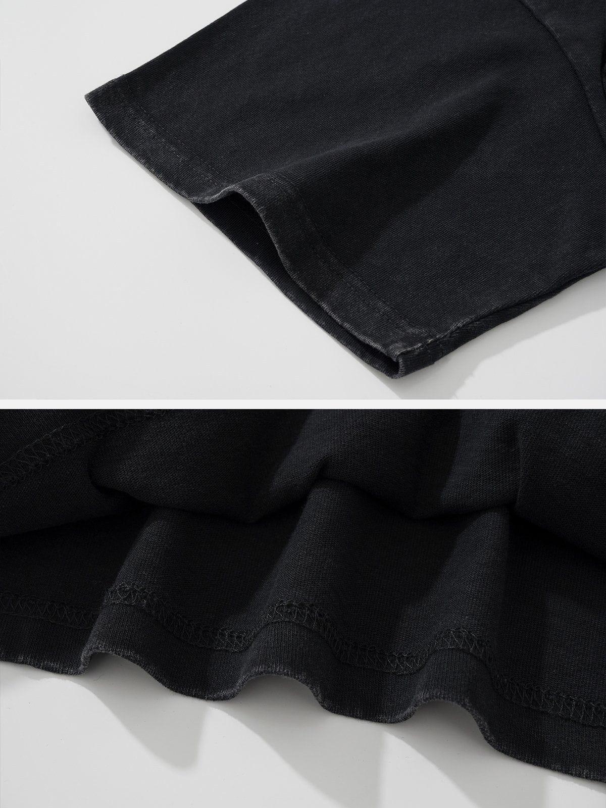 Spider Print Washed Tee