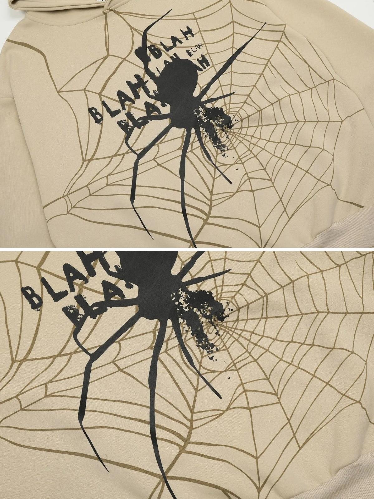 Spider Shadow Print Hoodie